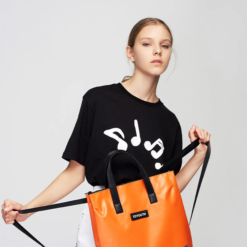 Tpyouth Для женщин Летняя хлопковая Футболка с круглым вырезом Harajuku Примечание