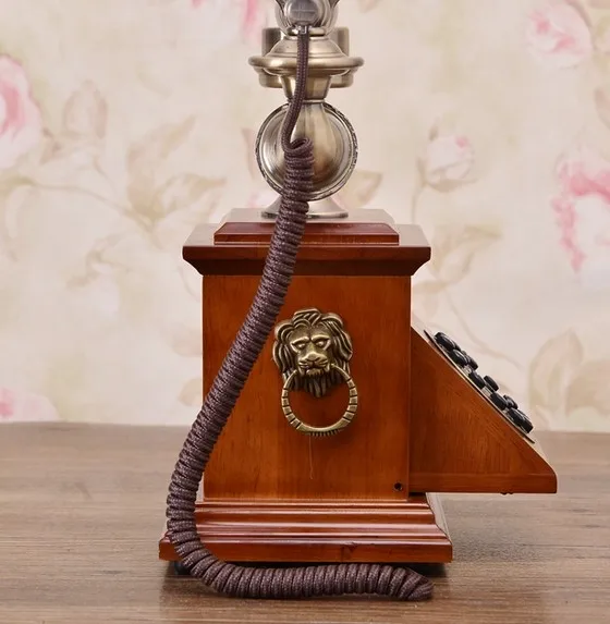 Телефон в европейском стиле/Ретро античный стационарный телефон из твердой