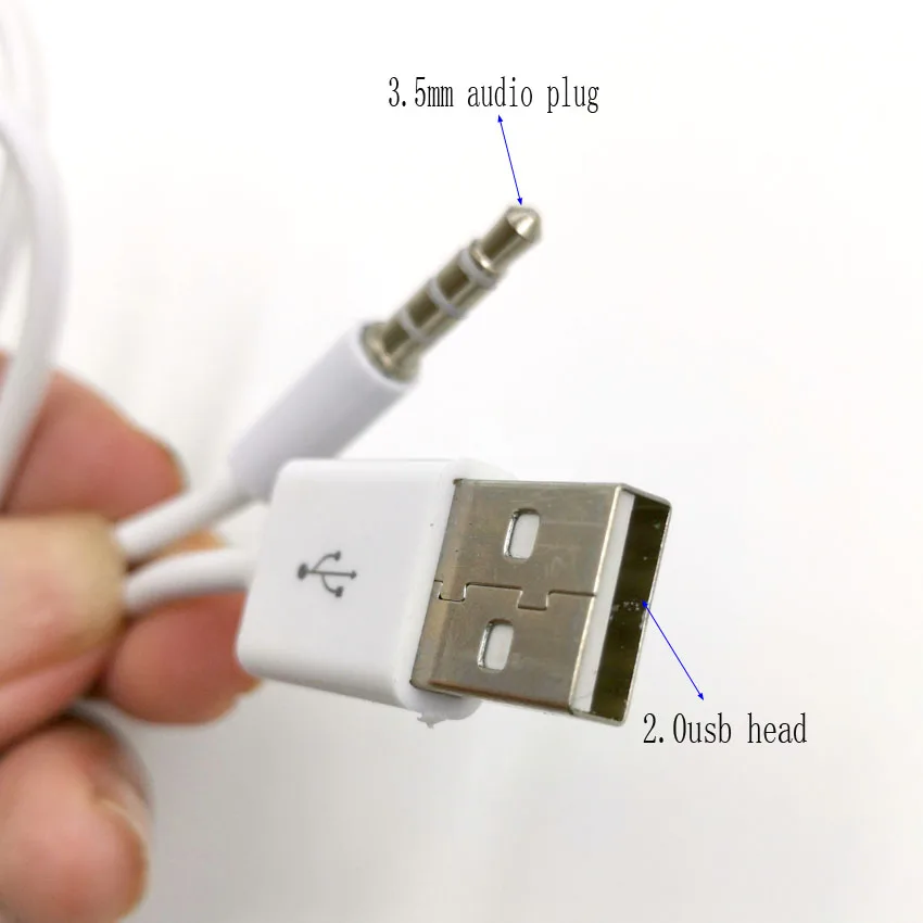 3.5mm to usb2.0 jack 3,5 мм аудио разъем к USB 2,0 Мини микроразъем Мужской адаптер переходника разъема Aux кабель штекер к аудио Женский - Цвет: 3.5mm to usb2.0 jack