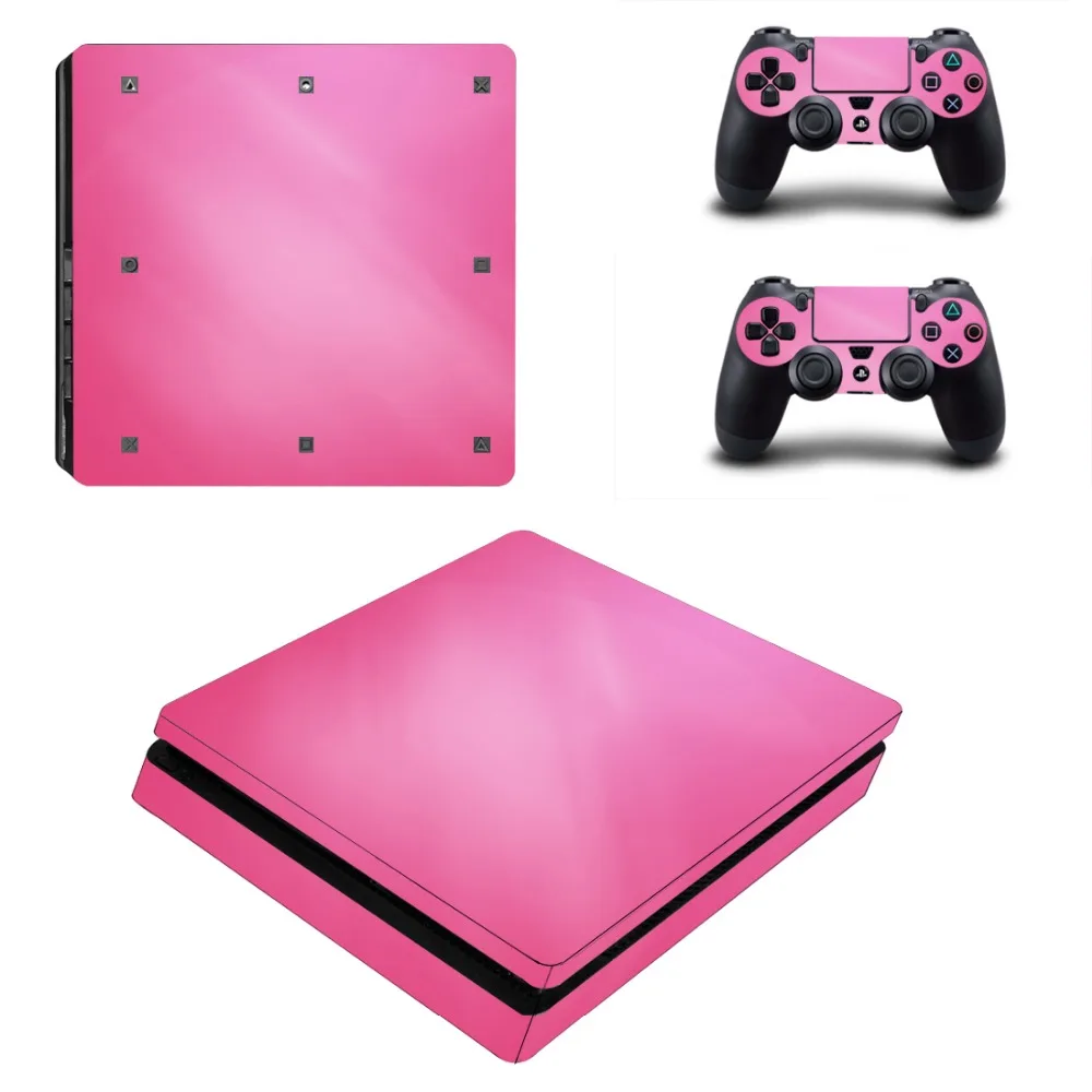 Розовая наклейка для PS4 Slim Playstation 4 консоль + контроллеры | Электроника