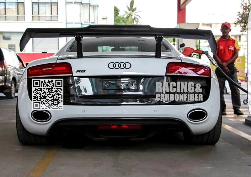 Спойлер крыла R8 PPI стиль // спойлер из углеродного волокна для Audi Coupe|gt wing spoiler|wing