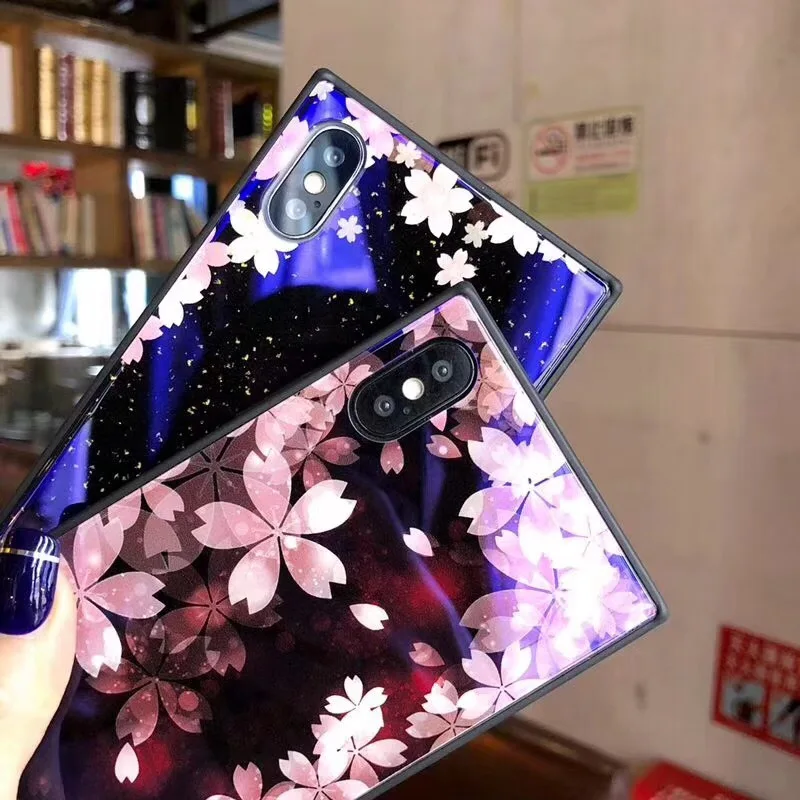 Zmasi закаленное Стекло чехол для iPhone X XS 7 8 плюс чехлы телефонов крышка 6 6S Plus