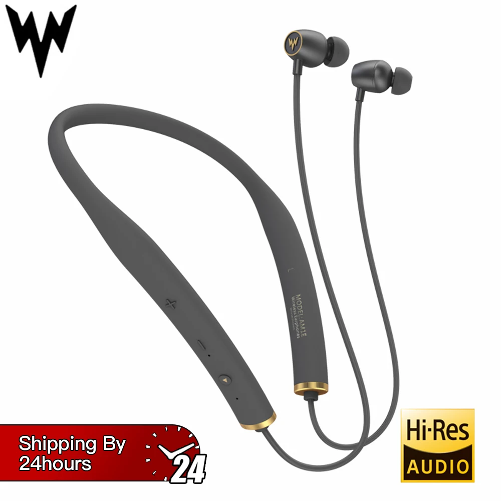 Whizzer AM1E Беспроводные Bluetooth HiFi наушники водонепроницаемые шейные с микрофоном управление для Android IOS 15 часов работы V5.0