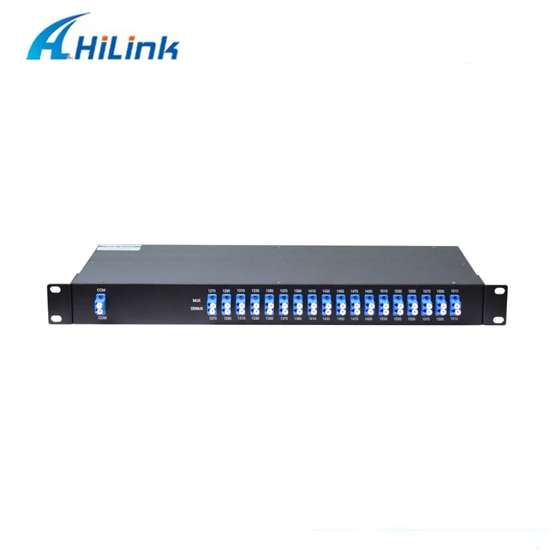 DHL! 1U 1" монтируемый в стойку двойной волоконный LC/UPC разъем 1270nm-1610nm 18CH CWDM Mux+ модуль Demux