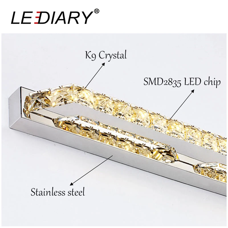 Светодиодный IARY с украшением в виде кристаллов светодиодный зеркальный