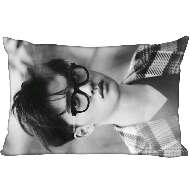 Hot KPOP EXO D.O. Наволочка с двух сторон Печатный сатин наволочки для подушек застежка