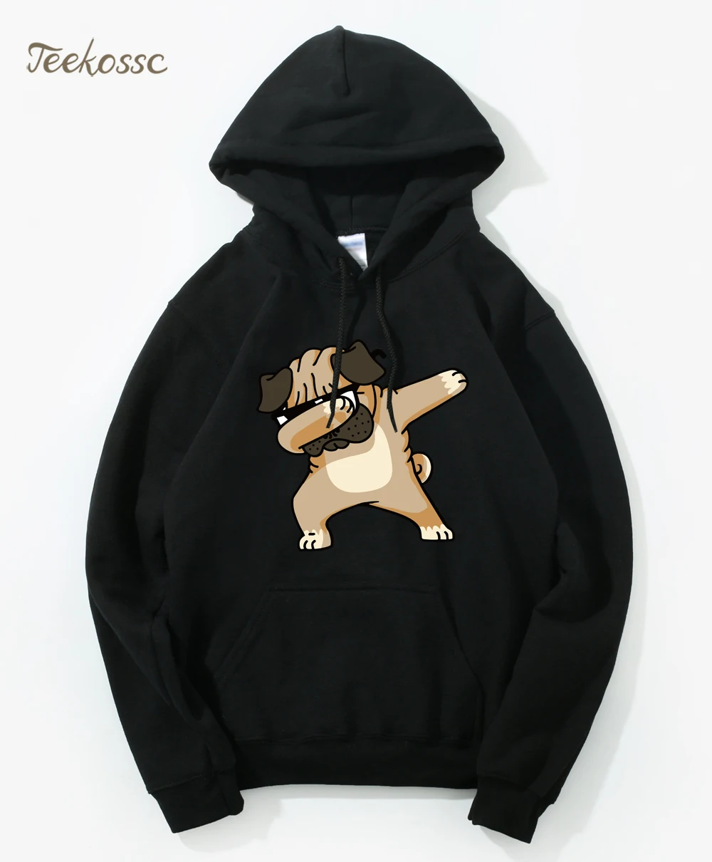 Dabbing Мопс толстовка мужская забавная мультяшная Толстовка Мужская s толстовка с капюшоном новейший хипстер черный серый хип-хоп Харадзюку уличная одежда