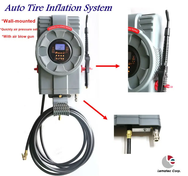 Автоматическая система надувания шин LEMATEC с настенным креплением | Инструменты