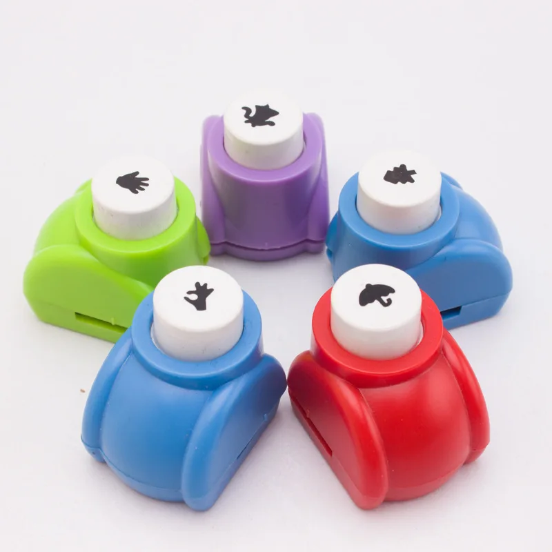 1pc Mini Scrapbook Punches Handmade Cutter Kid Hole Punch Printing Paper Hand Shaper Tags Cards Craft DIY Tool | Канцтовары для