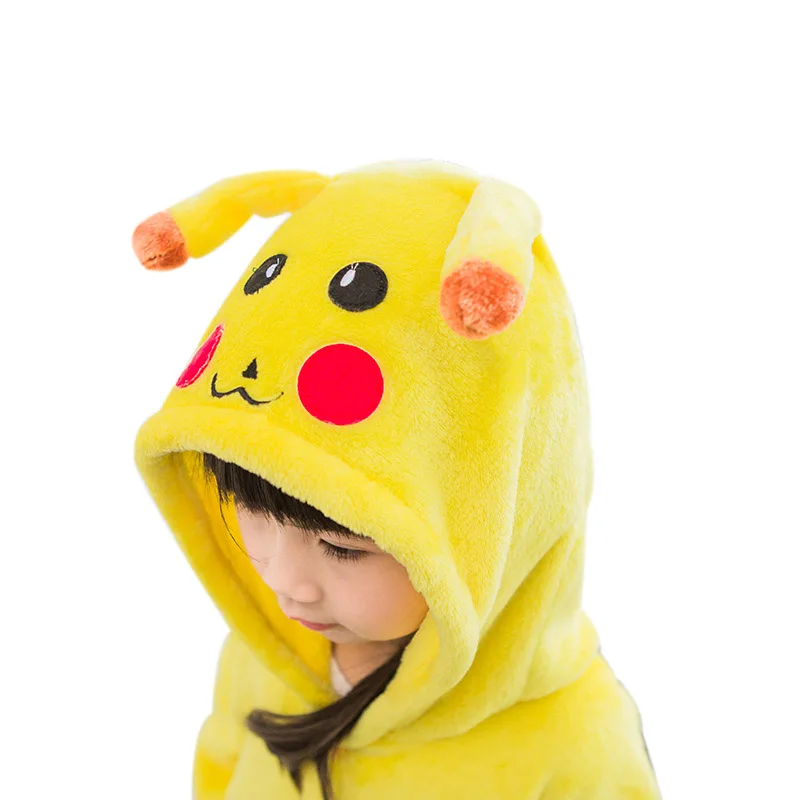 Flannel Hoodie Pajamas Kigurumi Costume For Kids Children Unisex Winter Home Cartoon Pyjama Anime Onesie Women Sleepwear Pijama |