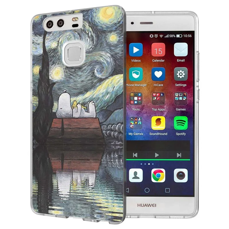 For Huawei P9lite/P8 Lite 2016 2017 Y5 II 2 Y5ii / Y6 Compact Honor 5A LYO-L21 Soft TPU Silicone Pattern Clear Case B046 |