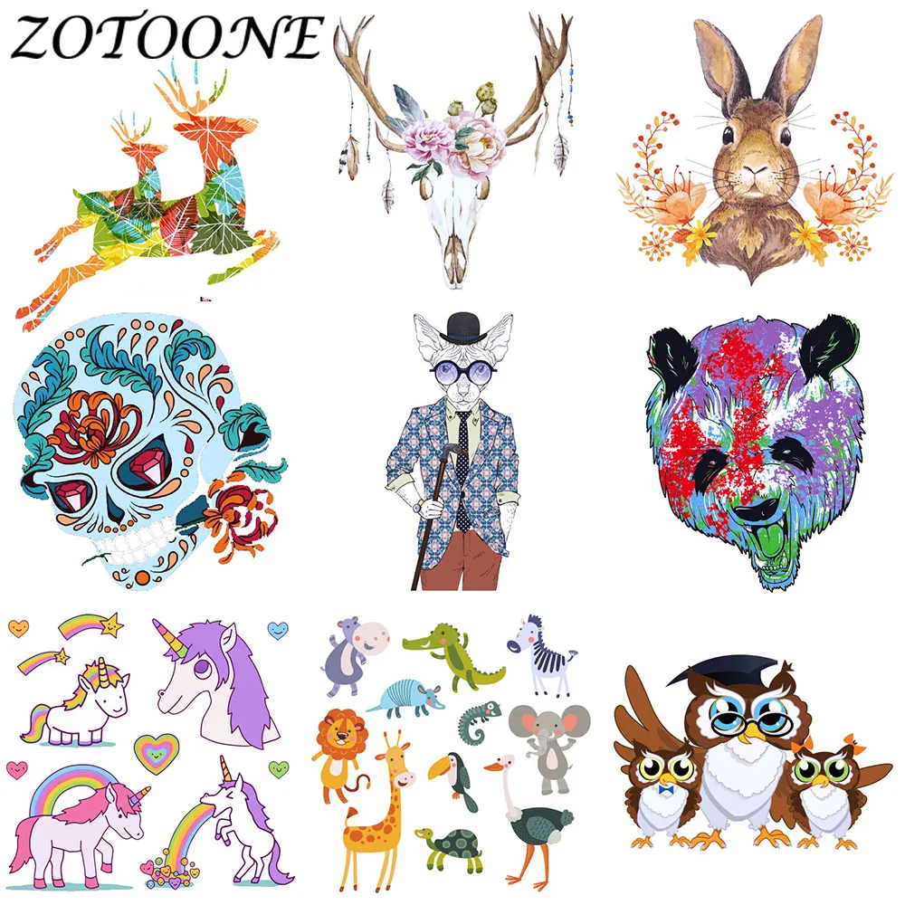 ZOTOONE &quotсделай сам&quot для переноса утюгом нашивки одежды животных Пасхальный