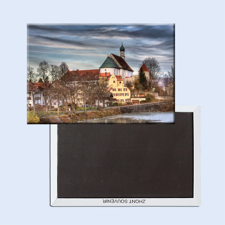 Металлические завернутые магниты SOUVEMAG Германия Fussen View туристический