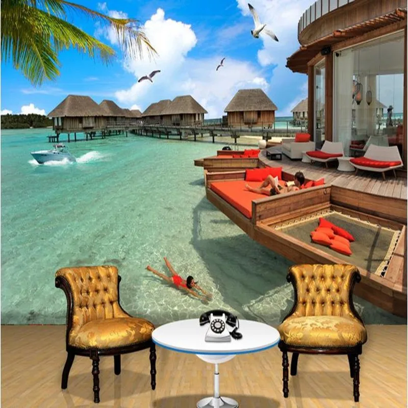 Фотообои на заказ Декор фон для телевизора обои гостиной спальни 3D стерео