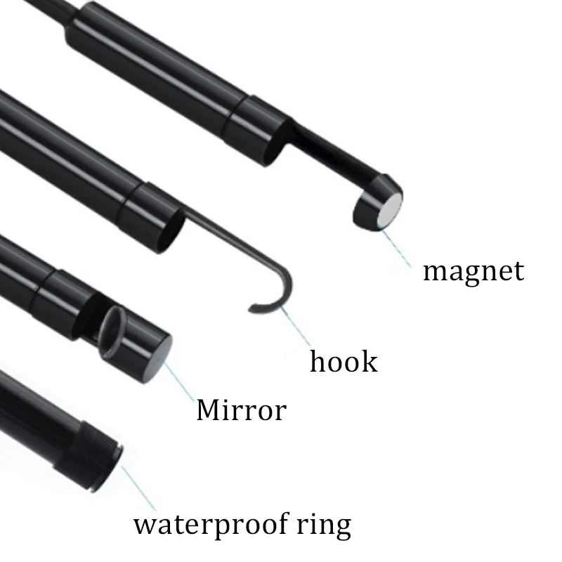

WIFI Endoscope Camera HD 1200P 1-10M Mini Waterproof Hard Wire Wireless 8mm 8 LED Borescope Camera For Android PC IOS Endoscope