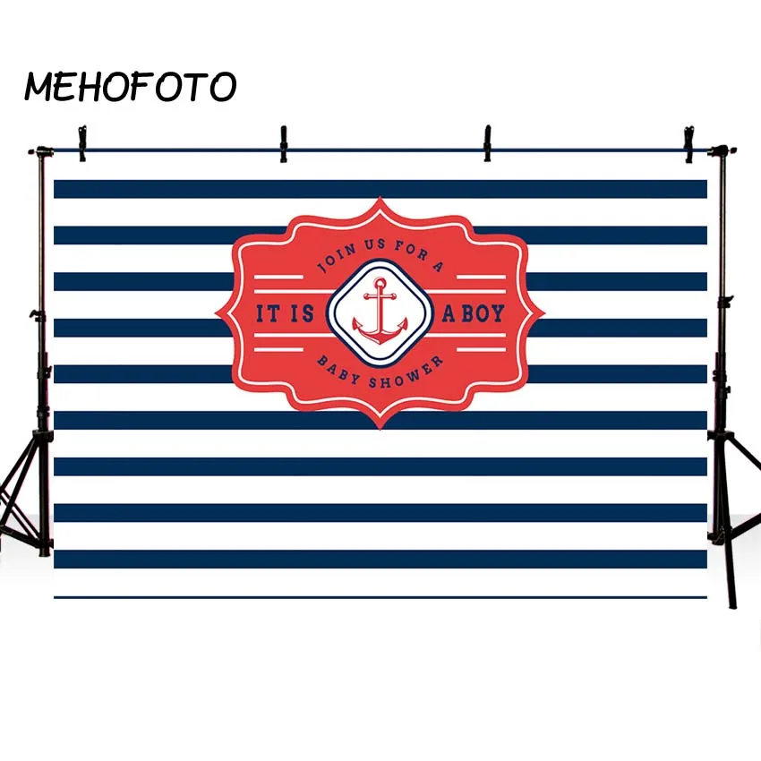 Фон для фотосъемки мальчика или девочки с черно-белыми полосками MEHOFOTO |