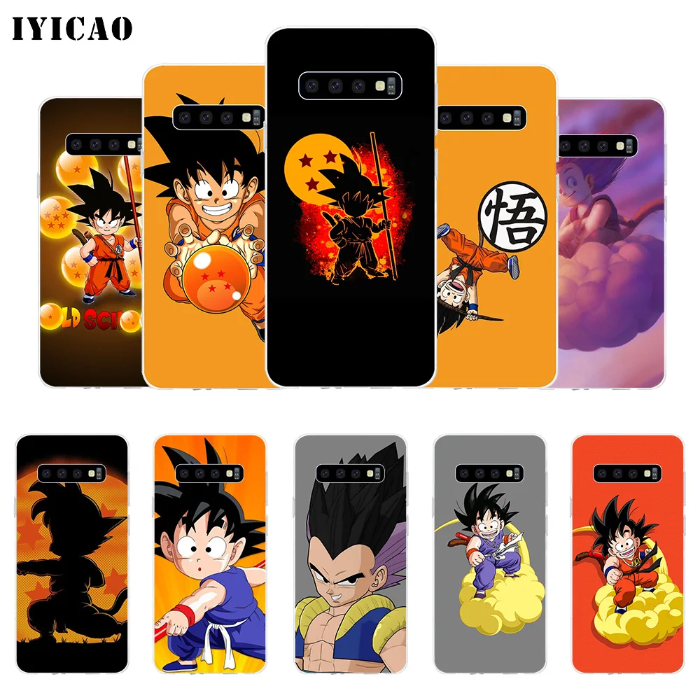 IYICAO kid Goku Dragon ball Мягкий силиконовый чехол для телефона Samsung Galaxy S10e S10 S9 S8 Plus S7 Edge TPU
