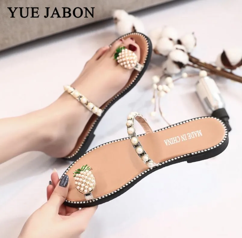 Женские летние шлепанцы с круглым носком на Плоском Каблуке Размеры 35-40 | Обувь