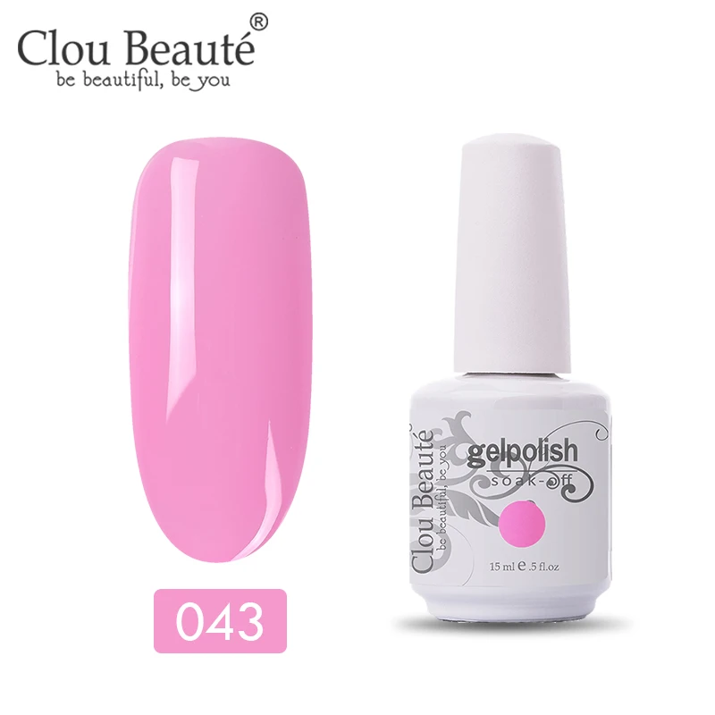 11043 Clou Beaute 47 цветов УФ-гель для ногтей Топ УФ светодиодный гель лак для ногтей Гибридный Полупостоянный Гель-лак для ногтей - Цвет: 11043