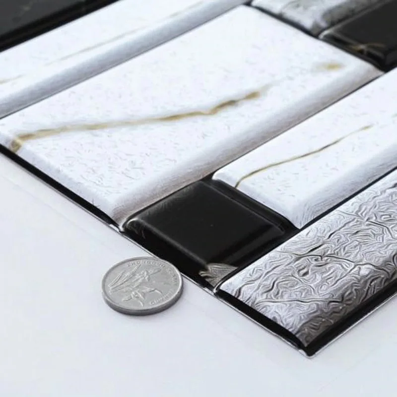 Новый стиль 3D стены Стикеры кирпича плитки Самоклеящаяся мозаика Кухня