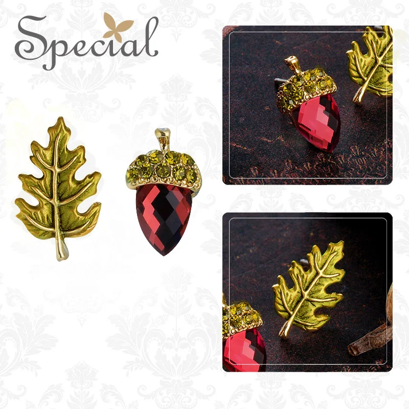 Специальные шикарные серьги-гвоздики Pinecone милые асимметричные серьги с