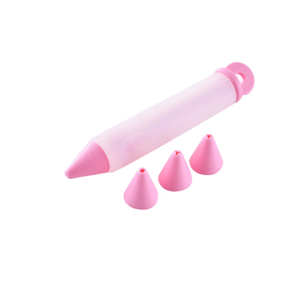 Silicone Food Writing Pen Chocolate Cake Decorating Tools Cream Cup Icing Piping Pastry Nozzles Kitchen Accessories Easy Operate |