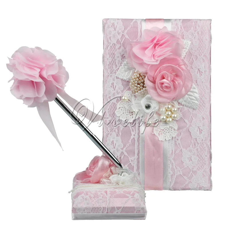 2 шт./компл. Свадебные сувениры Гостевая книга и ручка стенд Подпись набор