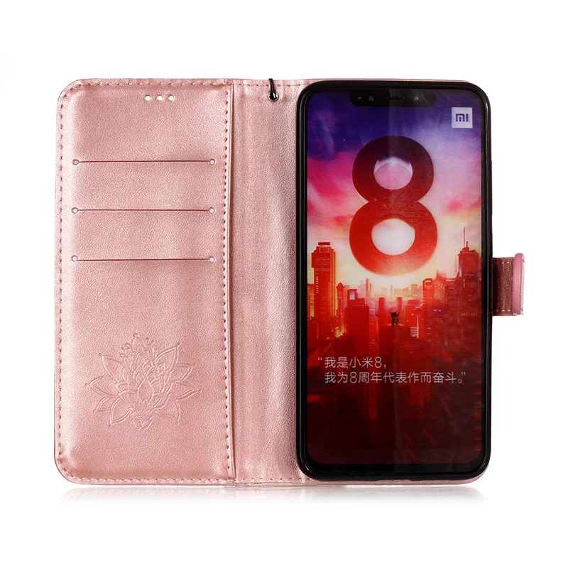 Роскошный чехол для мобильного телефона Xiaomi mi 6X кошелек флип из искусственной