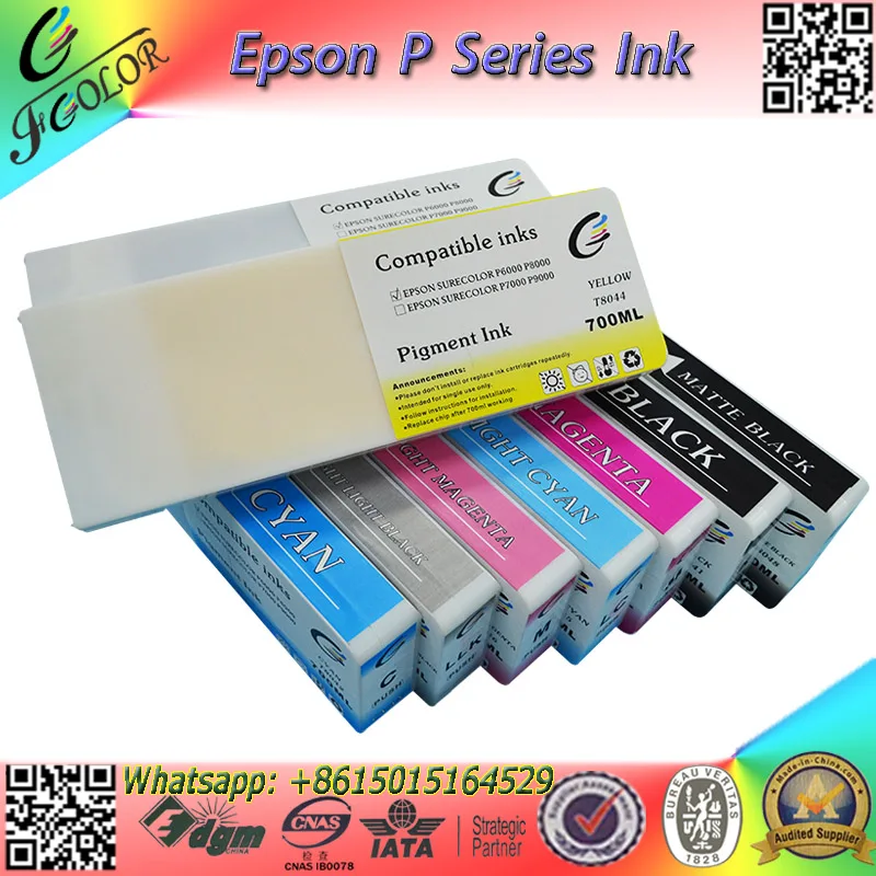 

Сменный картридж с чернилами для картриджа с чернилами для Surecolor Pro P6000 P8000 s 700 мл на цвет