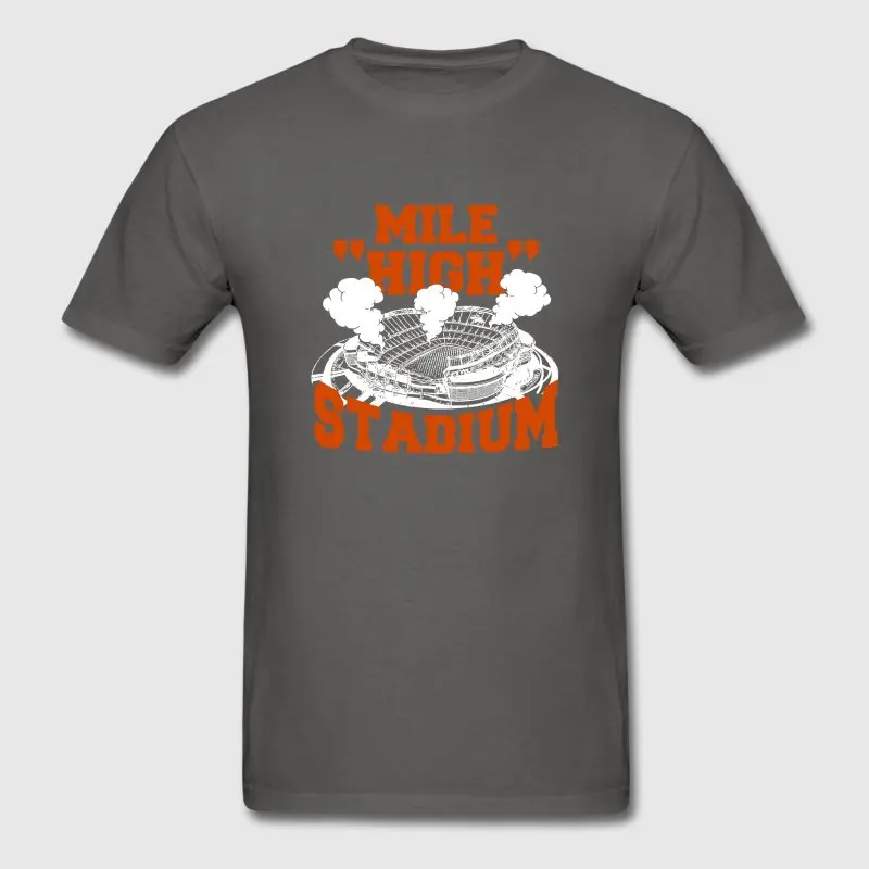 Модная футболка для Для мужчин подарок Mile High стадион солнечного света буквы Camiseta