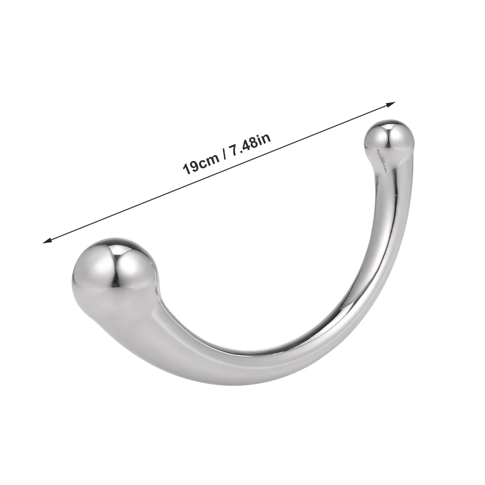 Double-ended G-Spot Anal Plug Prostate Massager Metal Stimulator Dildo Masturbator Sex Product For Women Men Gays | Красота и