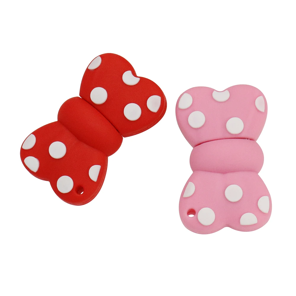 

128GB USB Flash Drive Cartoon Cat Bowknot Pen Drive 8GB 16GB 32GB 64GB Flash Memory Stick Pink Bowknots 256GB External Storage