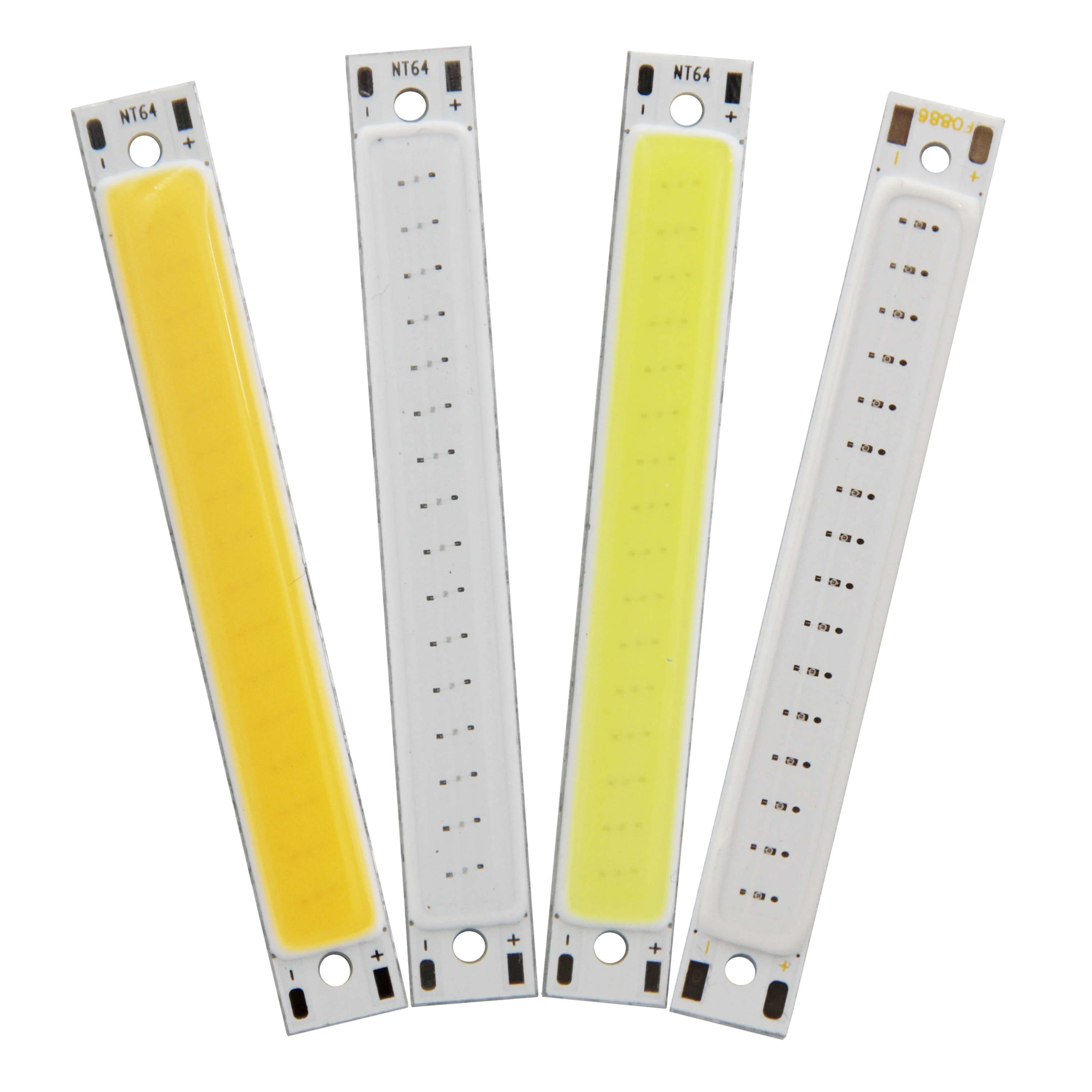 hot sale 3V 3.7V DC 60mm 8mm LED COB Strip 1.5W 3W Warm Cold White Blue Red COB LED light source for DIY Bicycle work lamp