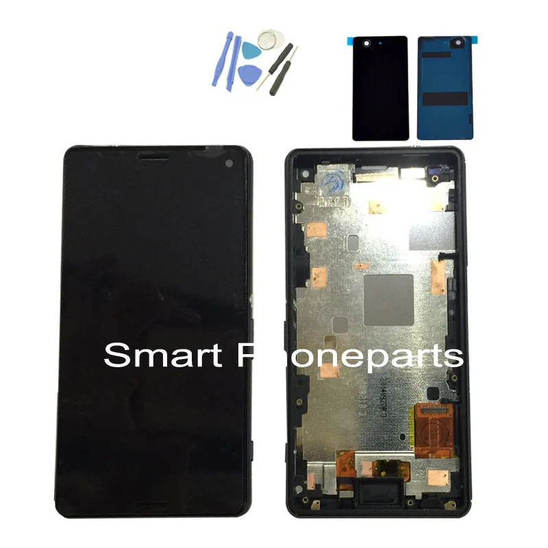 Для Sony Xperia Z3 mini Compact D5833 D5803 ЖК экран с сенсорным экраном дигитайзер Рамка в сборе +