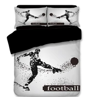 new football basketball goalkeeper boxing volleyball sports quilt cover set 34pcs twinfullqueen size bedding free shipping