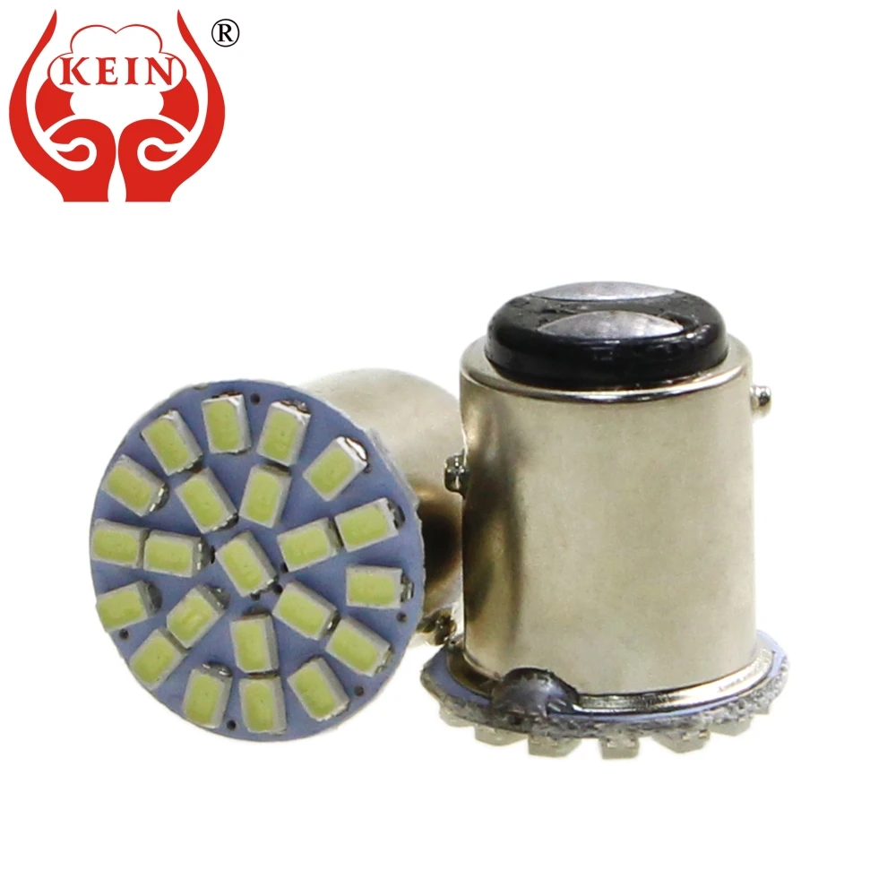 KEIN 100 шт. 1157 светодиодный bay15d p21/5 Вт 3020 1206 22smd Автомобильный стоп сигнал задние