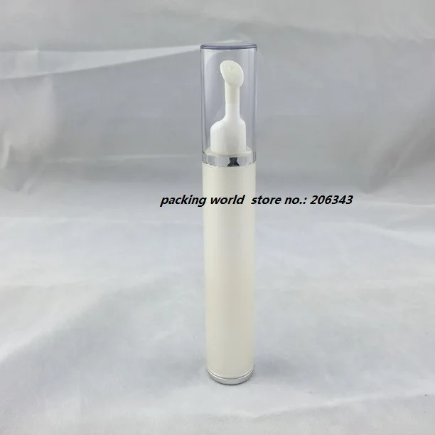 Золотая/серебряная безвоздушная пластиковая бутылка для лосьона 15 мл или