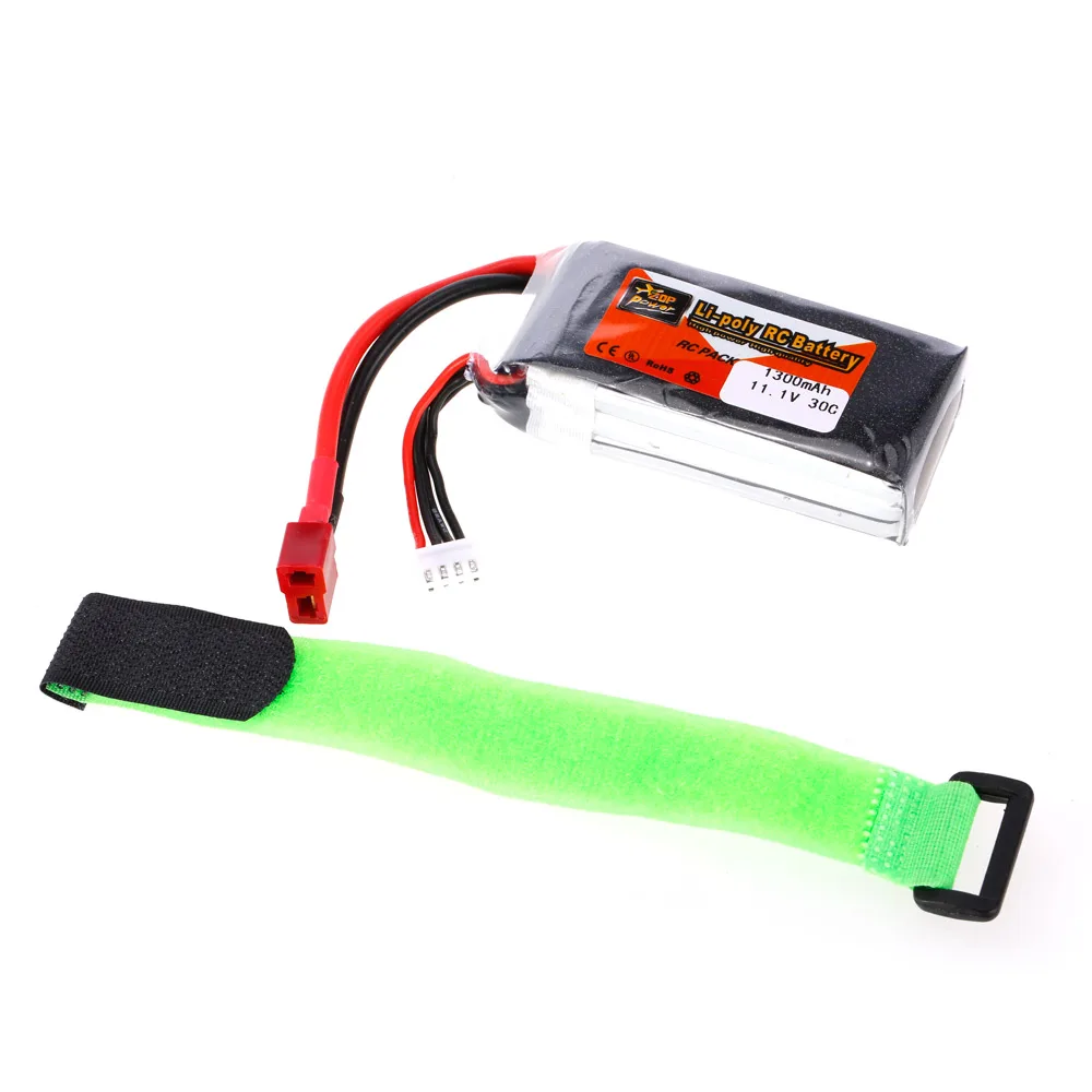 Батареи для радиоуправляемых игрушек ZOP power 3 S 11 1 V 1300 mAh 30C T Plug LiPo батарея QAV250 H210 LS180
