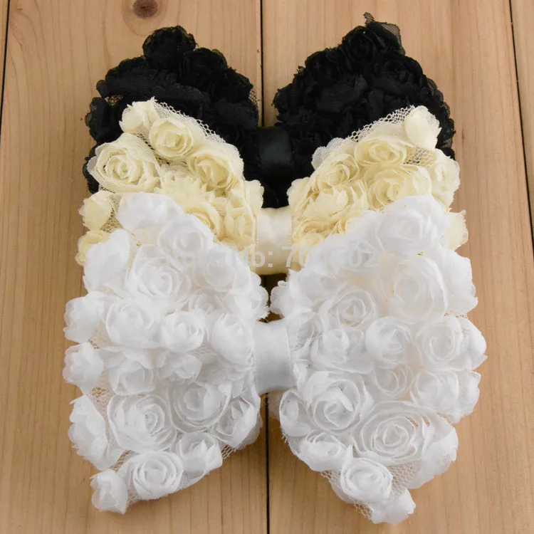 Головной убор для девочек 50 шт./лот шифоновая повязка на голову с бантом в виде