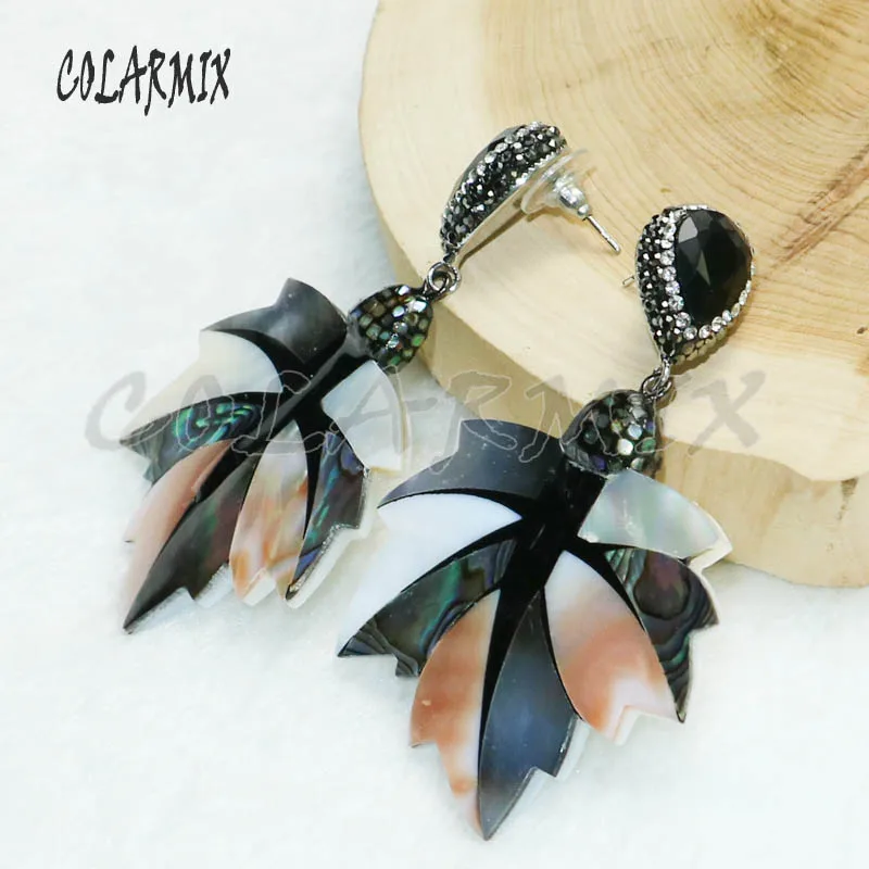 Оптовая продажа 3 пары серьги морские ушки натуральные сережки в виде ракушек