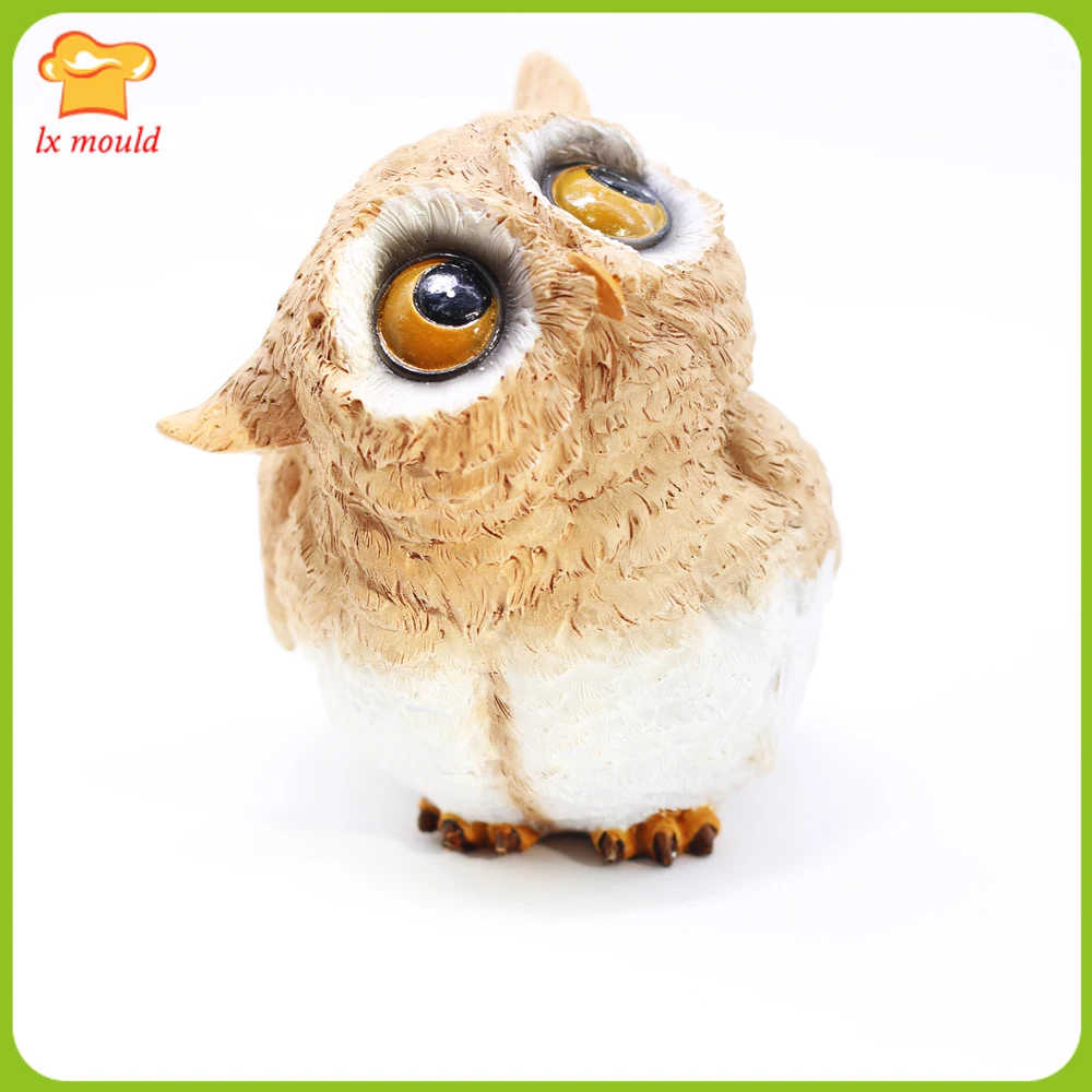 

LXYY MOULD 2019 new DIY Owl Bird Candle Molds Soap Mold Craft Wax Resin Mould