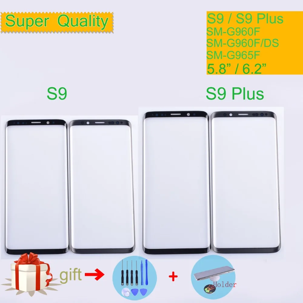 

For Samsung Galaxy S9 G960 G960F SM-G960F S9 Plus G965F SM-G965F Touch Screen Front Glass Panel Outer Glass Lens NO LCD S9Plus