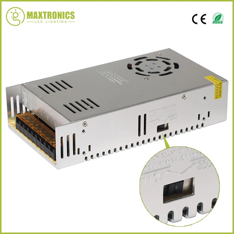 Best quality 12V 30A 360W Switching Power Supply Driver for LED Strip AC 110-240V Input to DC Free shipping | Лампы и освещение