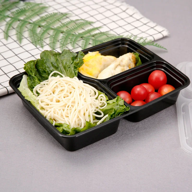 Утолщенный одноразовый Ланчбокс прямоугольник пластиковый Bento подходит для