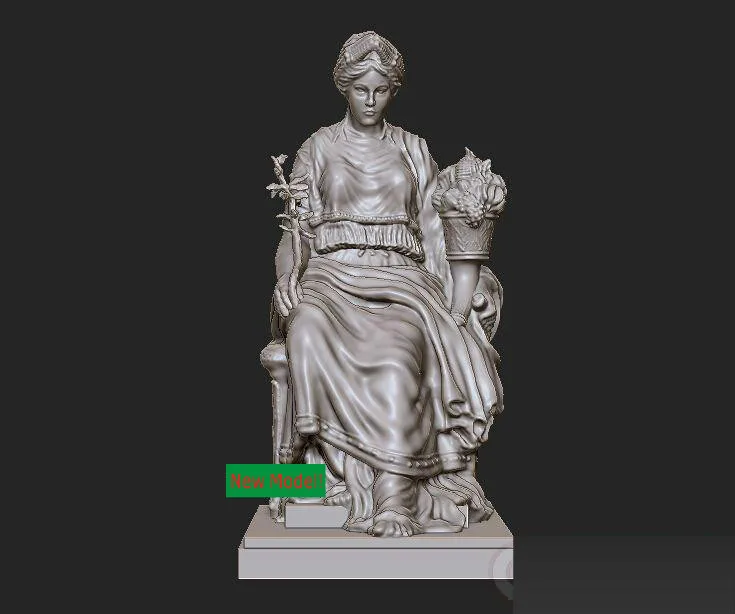 

3D model for cnc 3D CNC machine in STL file format Peaceful lady