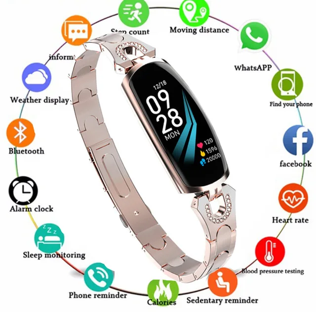 Hixanny H7 женские смарт браслет Фитнес монитор сердечного ритма приборы для