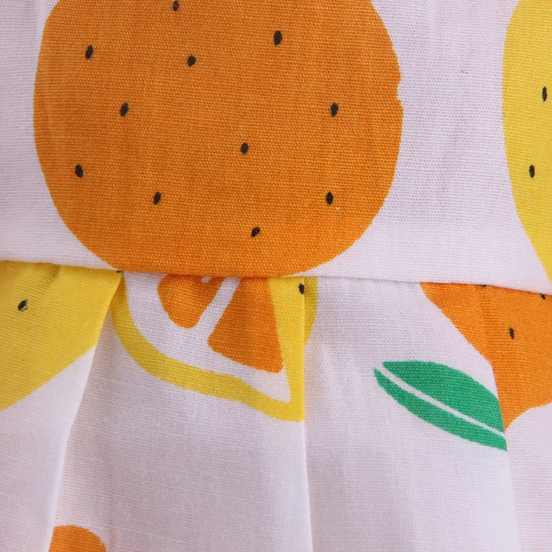 Платье LUCKDOLL с принтом лимона подходит для 18 дюймовых американских кукол 43 см