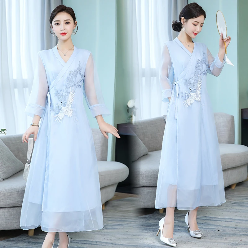 Одежда азиатских и тихоокеанских островов современные женские кафтаны с