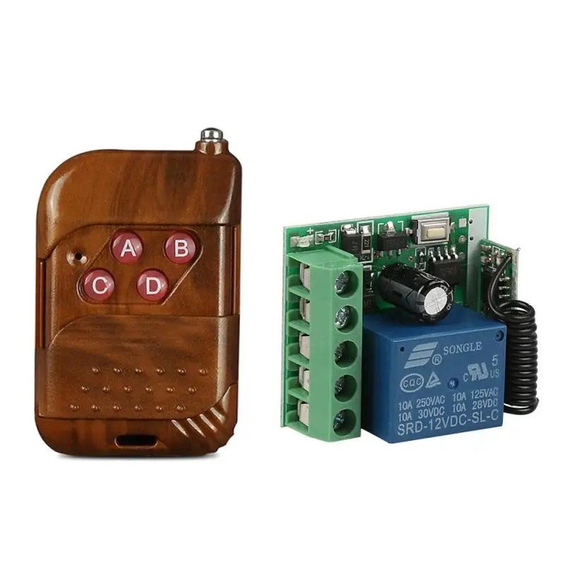 433 мГц Универсальный Беспроводной удаленного Управление переключатель DC 12 В 1CH