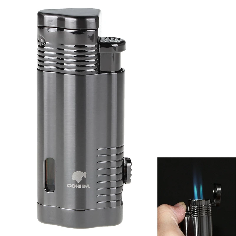 & Cigar Punch Lighter Gas Torch Lighter